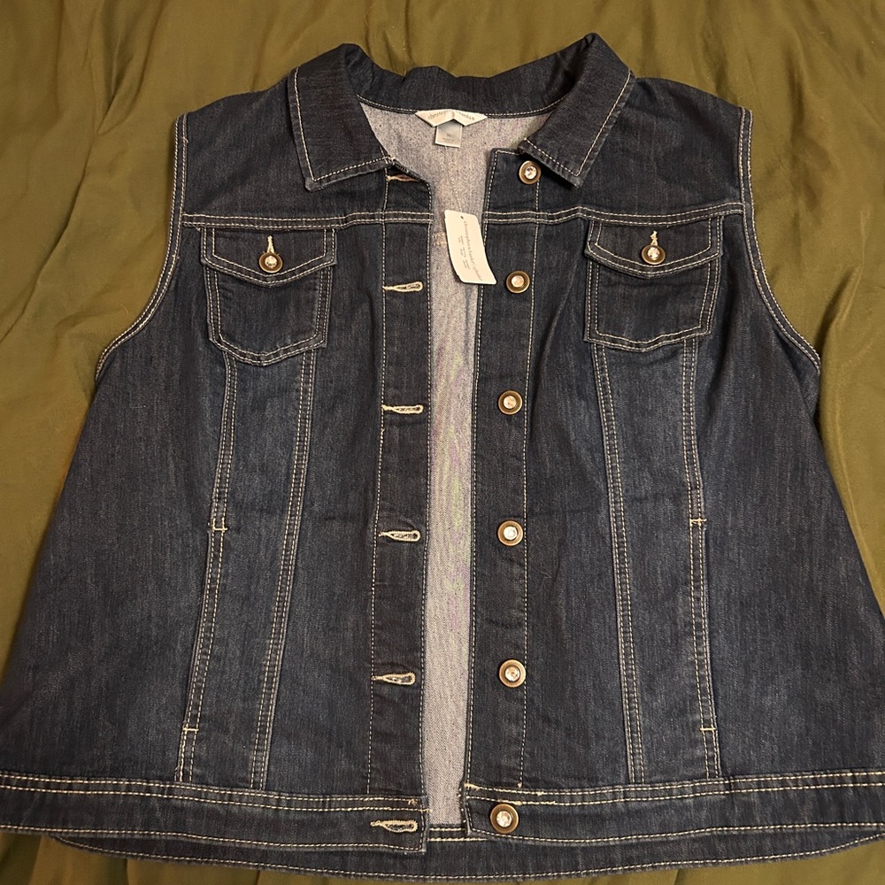 Christopher & Banks NWT Denim Vest
